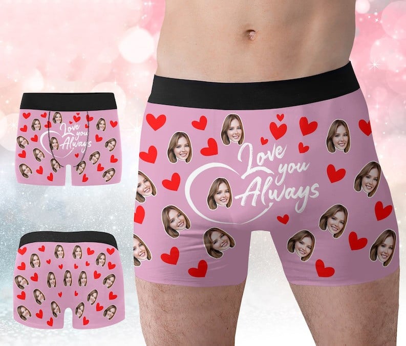 Custom Funny Face Boxer Briefs Personalized Boxers Briefs Gift for