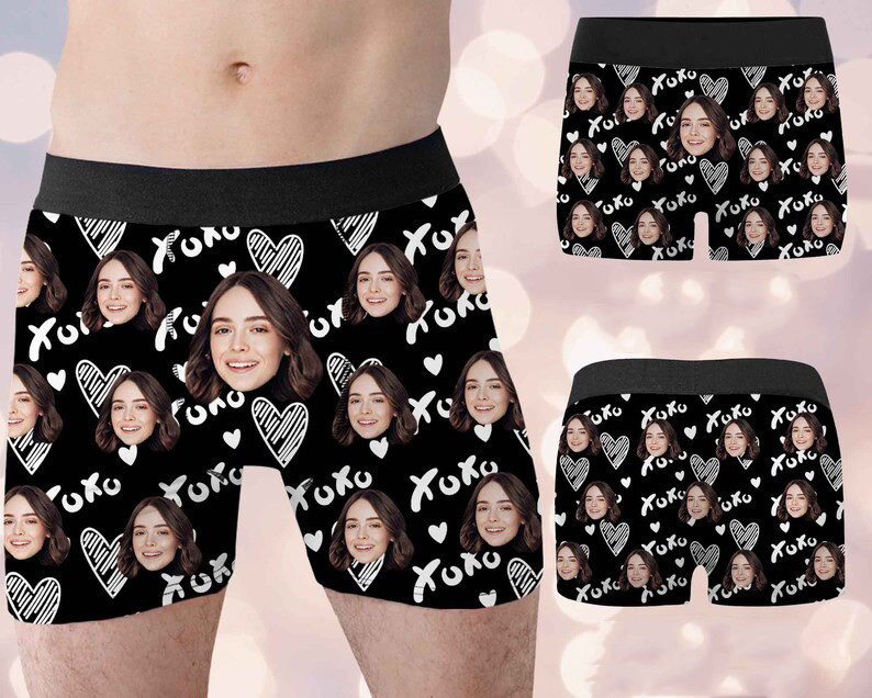 Personalized Boxers for Husband, Custom Face Underwear, Funny Gift for -  pamaheart