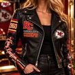 Women's Leather Moto Jacket HANNN TND KACI 1910263
