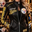 Women's Leather Biker Jacket HANNN TND PIST 1910268