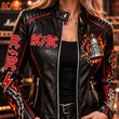 Women's Leather Zip-up Jacket HANNN TND ACDC 20102611