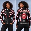 Women's Leather Moto Jacket ALK YPT DST 2010261