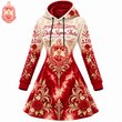 Women's Hooded Sweatshirt Dress HANNN TND DST 2410265