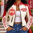 Premium Cropped Leather Zipper Jacket HANNN TND DST 2610267