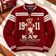 Premium Varsity Cable-Knit Quarter-Zip Sweater ALK YPT KAP 3010261