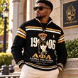 Premium Varsity Cable-Knit Quarter-Zip Sweater ALK YPT APA 3010261