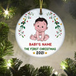 Christmas Ornaments, 1st Christmas Ornament, Babys first christmas ornament, first christmas ornament