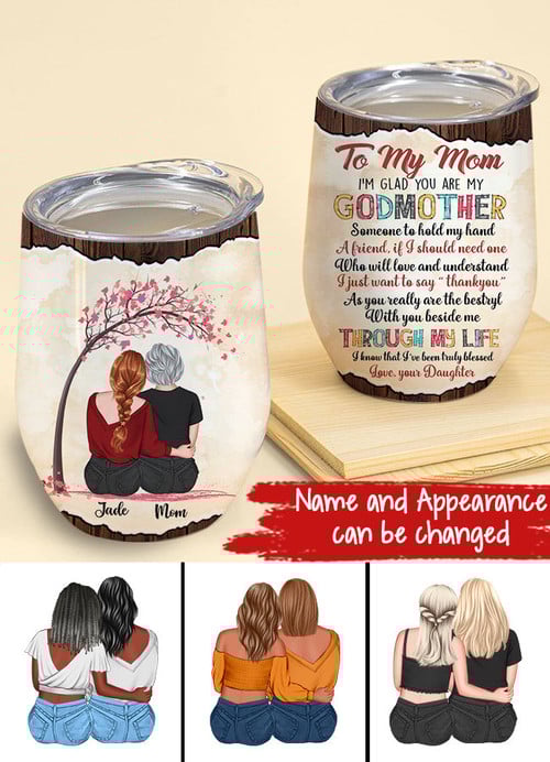 Tumblers, Wine Tumbler, GodMother Day Tumbler, Godmother Mother's Day Gifts, Mothers Tumblers, First Mothers Day Gift