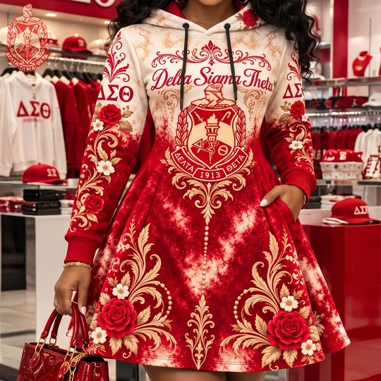 Women's Hooded Sweatshirt Dress HANNN TND DST 2410265