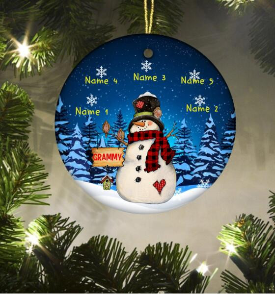 Snowman Ornaments, Snowman Christmas Ornaments, Snowman Family Ornaments, Snowman Christmas Tree Decor