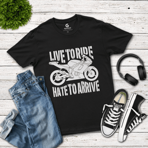 Live To Ride 2D T-Shirt