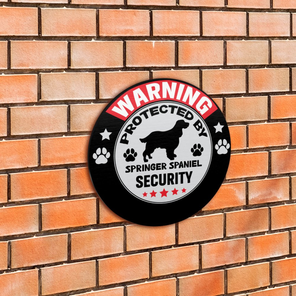 Springer Spaniel Sign Springer Spaniel New Warning Sign. - mygerberadaisywear