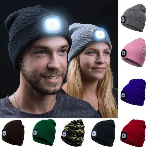 LED Knitted Winter Hat