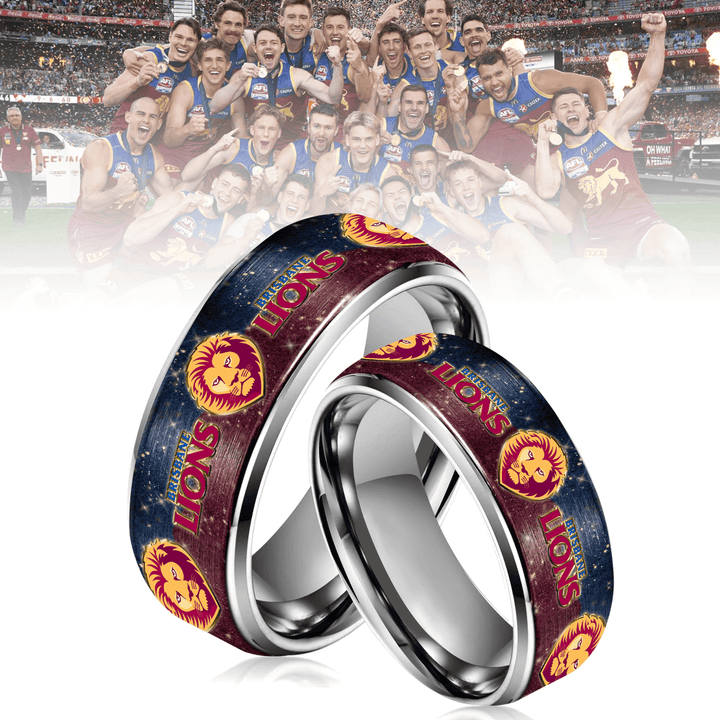 BRBL Silver Tungsten Couples Rings TTVA