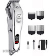 Rechargeable, all-metal professional dog hair clipper