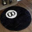 LAKEA Halloween 8 Ball Rug Indoor Home Decoration Spooky Halloween Gifts 8 Ball Accent Round Tufting Soft Rug Horror Movie Mat