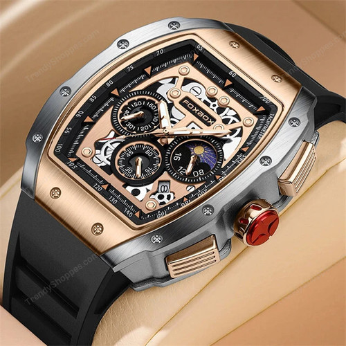 Relogio Masculino LIGE Men Watch Foxbox Brand Luxury Waterproof Quartz Wristwatch For Men Date Sport Silicone Clock Male Watches