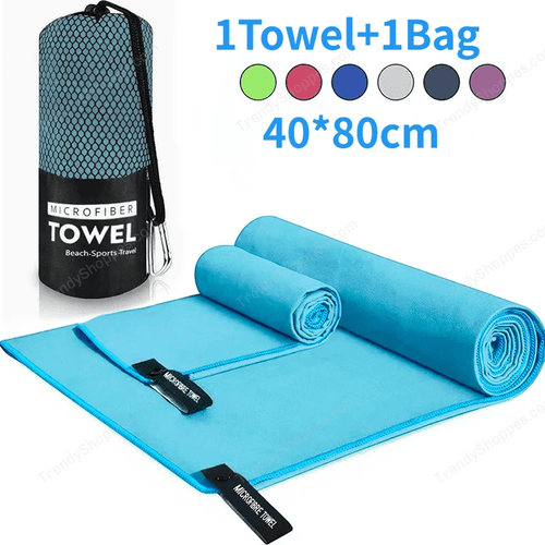 1 PC Sports Microfiber Quick Dry Pocket Towel Portable Ultralight Absorbent Towel For Swimming Pool Gym Fitness Yoga Beach Towel