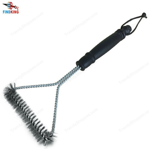 FINDKING Grill Cleaning Brush BBQ Tool Grill Brush 3 Stainless Steel Brushes In 1 Cleanin Bbq Accessories Best Cleaner Barbecue