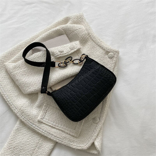 Lady Felt Armpit Design Luxury Tote Released Fashion Ladies Handbag Under Crescent Small Square Bag