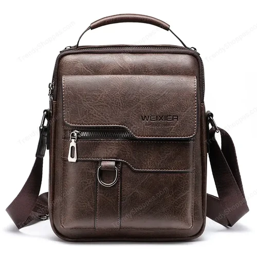 Brand Men Shoulder Bag for ipad Men PU Leather Flaps Men's Crossbody Bags Business Flap Male Solid Messenger Bag Travel Bag