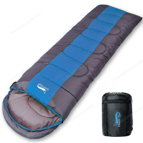 Desert&Fox Camping Sleeping Bag Lightweight 4 Season Warm & Cold Envelope Backpacking Sleeping Bag for Outdoor Traveling Hiking