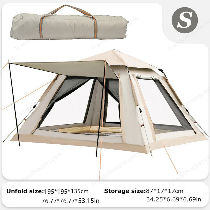 Swolf Outdoor AutomaticFully Tent 5~8 Person Beach Quick Open Folding Camping Double Rainproof Camping Shelters One Bedroom