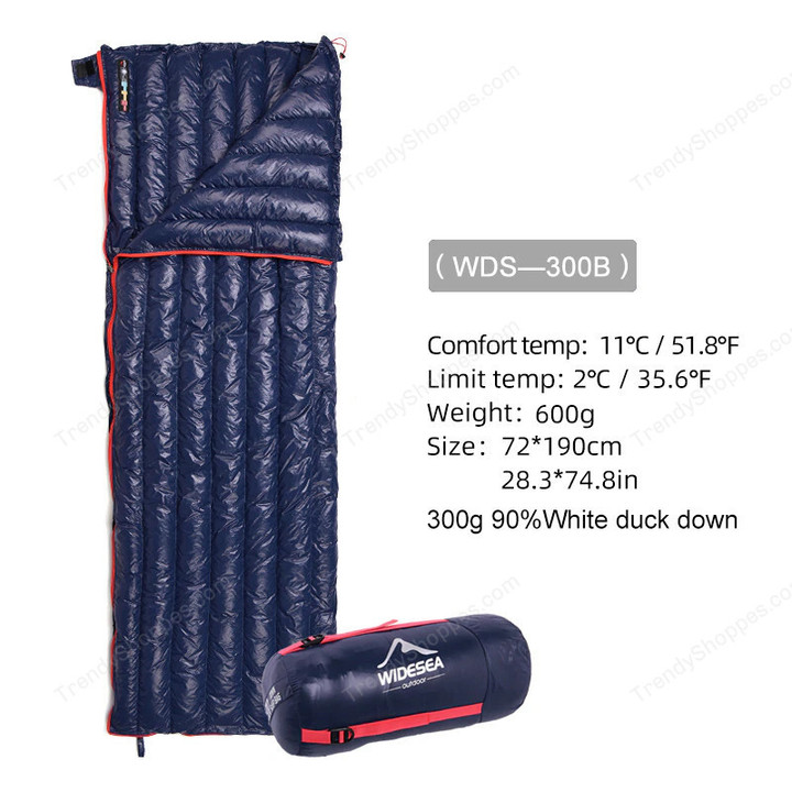 Widesea Camping Ultralight Sleeping Bag Down Waterproof Lazy Bag Portable Storage Compression Slumber Bag Travel Sundries Bag