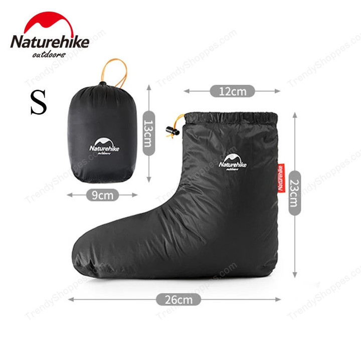 Naturehike Down Shoes Cover Winter Foot Warm Waterproof Shoes Ultralight Windproof Outdoor Hiking Camping Goose Down Foot Cover