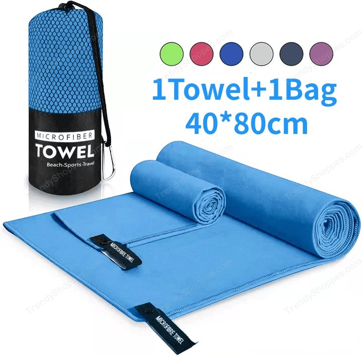 1 PC Sports Microfiber Quick Dry Pocket Towel Portable Ultralight Absorbent Towel For Swimming Pool Gym Fitness Yoga Beach Towel
