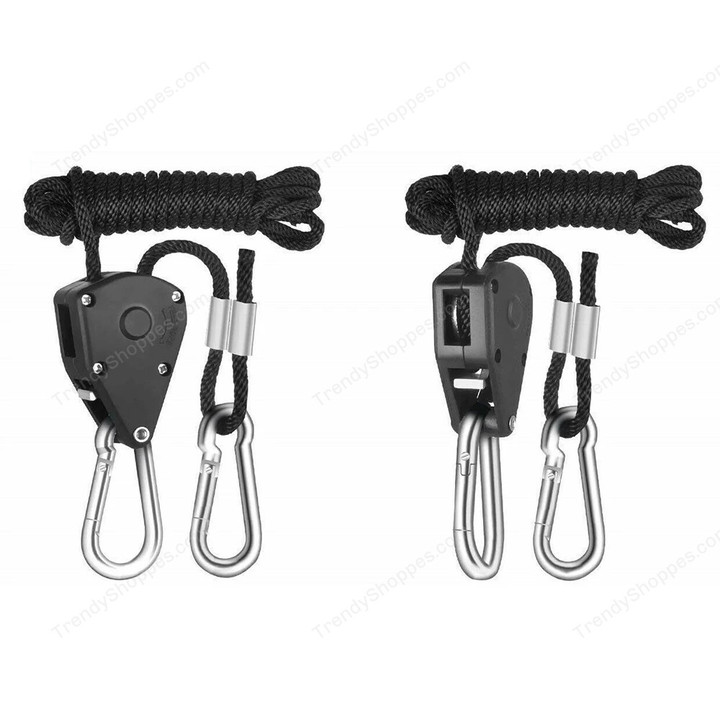Pulley Ratchets Kayak and Canoe Boat Bow Stern Rope Lock Tie Down Strap Heavy Duty Adjustable Rope Hanger