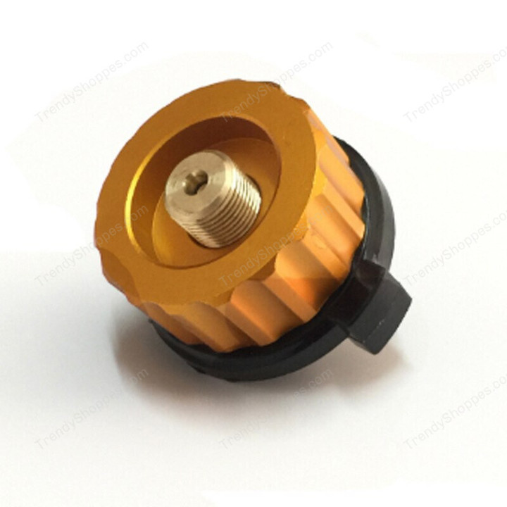 Outdoor Camping Gas Stove Converter Gas Burner Connector Aluminum Gas Tank Adapter Outdoor Picnic Stove Propane Refill Adapter