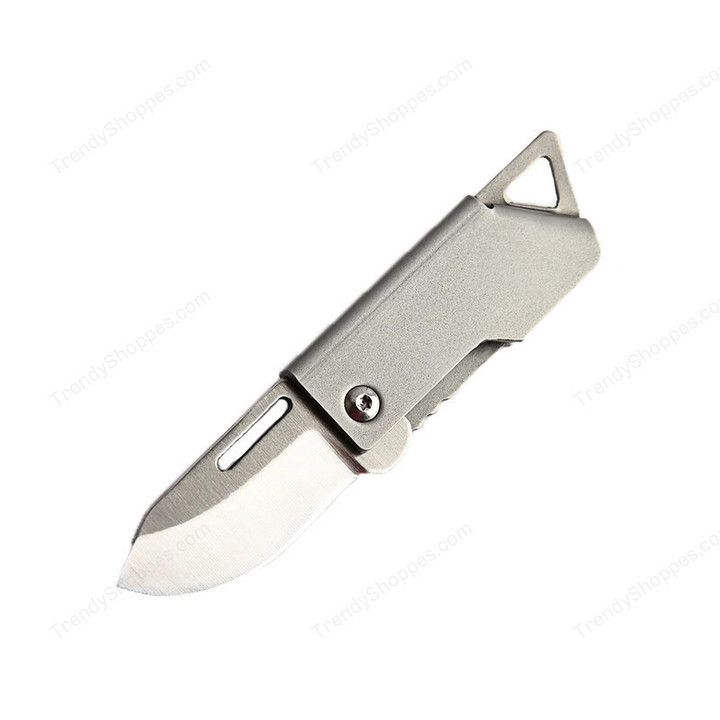 D2 Blade Stainless Steel Forming Knife Outdoor Camping Self Defense Emergency Survival Knife Folding Portable Keyknife