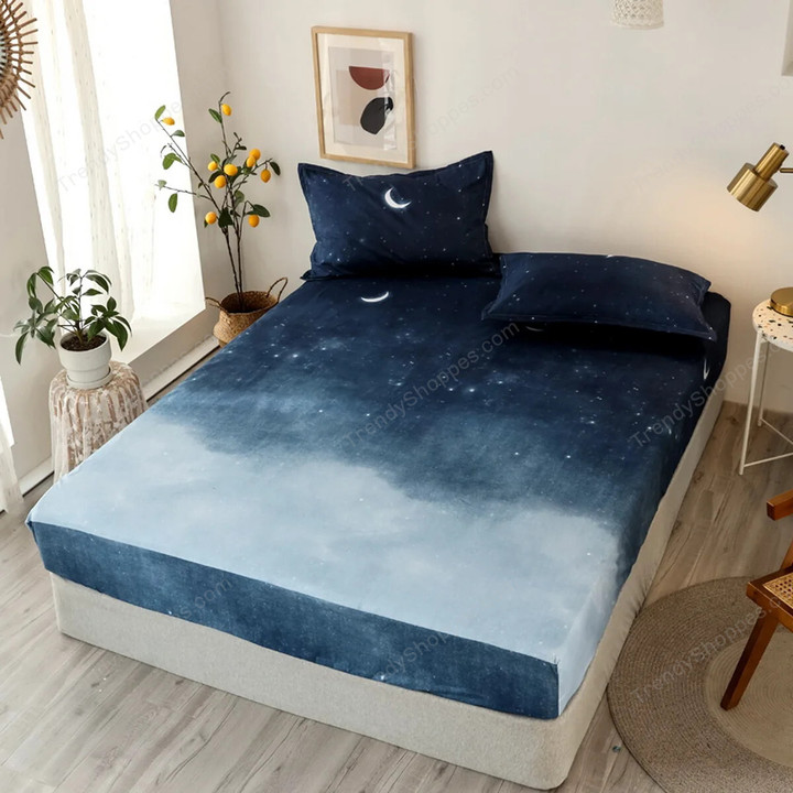 Summer home bed mattress Round Fitted sheet comfortable rubber linen Cartoon unicorn sabana