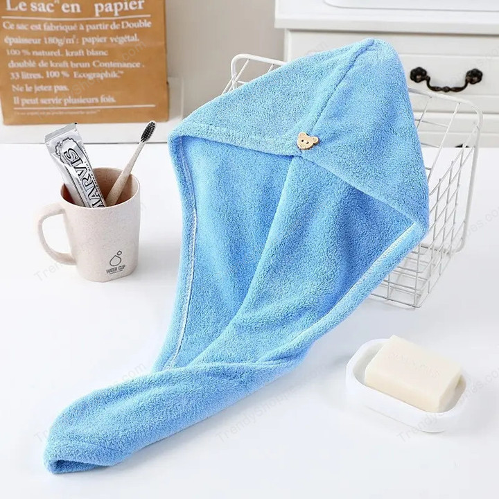 Magic Microfiber Hair Towel Fast Drying Dryer Towel Women Wrap Head Absorption Water Bath Hat