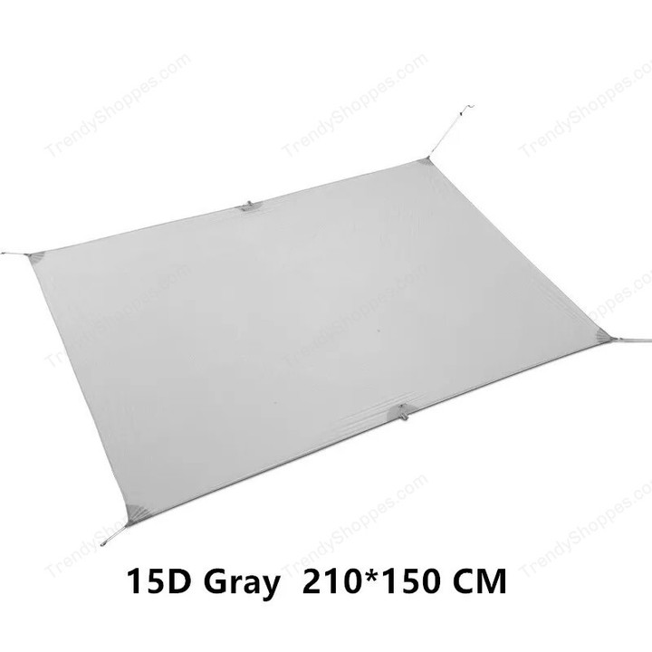 FLAME'S CREED Ultralight Tarp Lightweight MINI Sun Shelter Camping Mat Tent Footprint 15D Nylon Silicone 160g