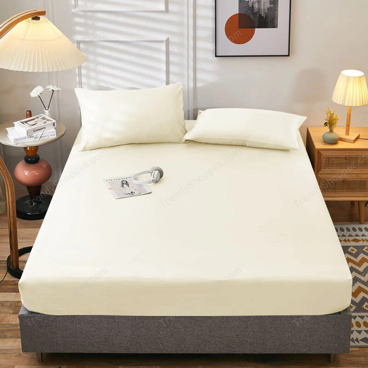 High Quality Fitted Sheet Single Double King Queen Size Mattress Cover With Elastic Band Bed Sheet