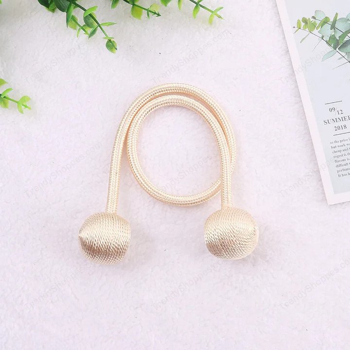 Magnetic Ball Curtain Tiebacks Tie Rope Accessory Rods Accessories Backs Holdbacks Buckle Clips Hook Holder Home Decor