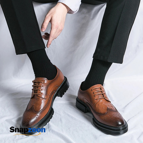 Hot Selling Fashion Men Crocodile Brogue Carving Leather Shoes Buiness Dress Formal Shoes Gentleman Casual Oxford Free Shipping