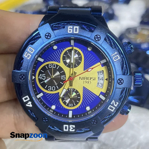 NIBOSI Watch for Men Warterproof Big Sports Mens Watch Top Brand Luxury Clock Male Business Quartz Wristwatch Relogio Masculino