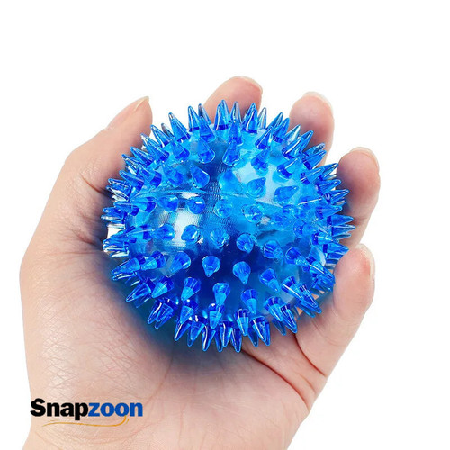 Dog Toys Luminous Sound Toy Bouncy Ball Pet Toy Flash Thorn Ball Molar Tooth Cleaning Toy Cat Dog Accessories