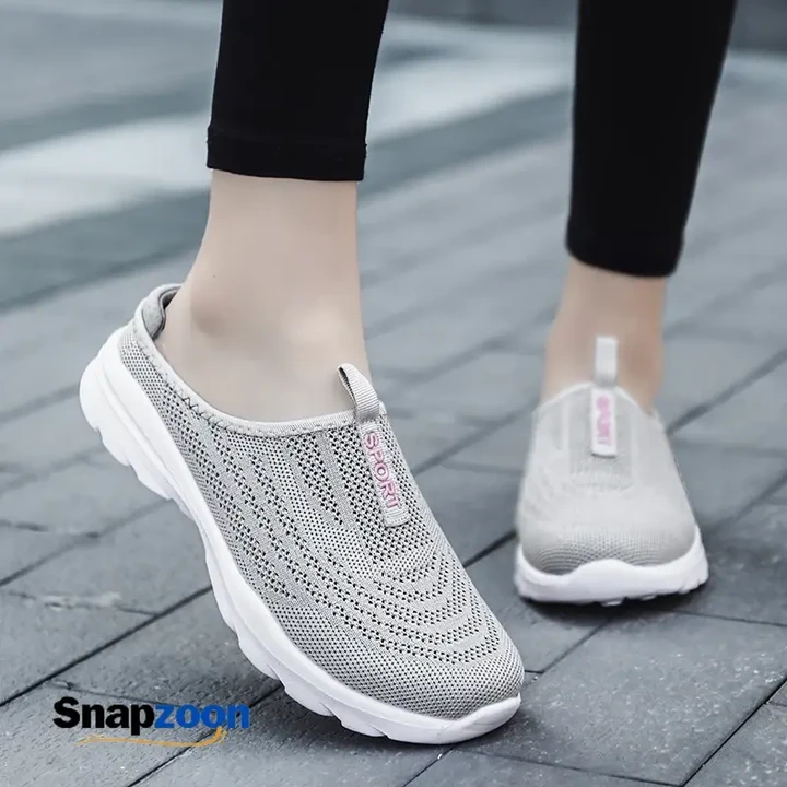 Breathable Light Women Shoes New Casual Half Slippers Outdoor Flats Zapatos De Mujer Plus Size Quality Shoes for Woman Slippers