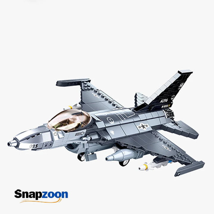 521pcs Military Series Fighter Plane Assembly Building Blocks Model Children's Educational Toys For Christmas Gifts