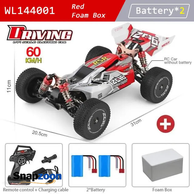 WLtoys 144001 1:14 RC Racing Car 65Km/H 2.4G Remote Control High Speed Off-Road Drift Shock Absorption Adult Boys Toys Kids Gift