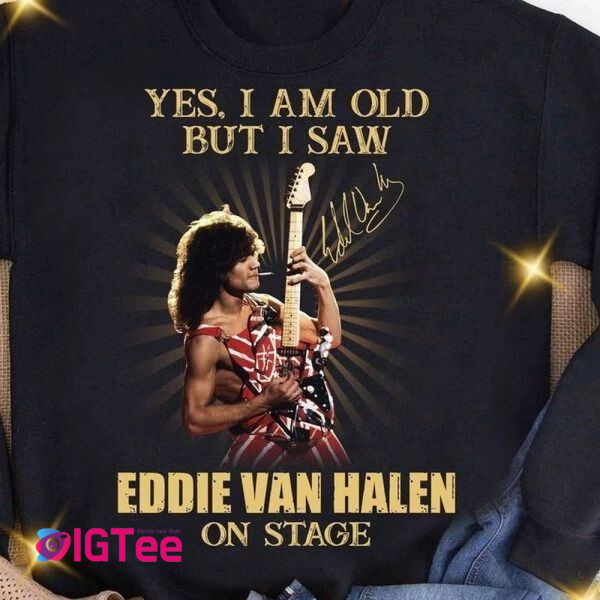 Eddie Van Halen Unisex Classic T-Shirt; Hoodie; Crew-neck Sweatshirt - Rock Tee