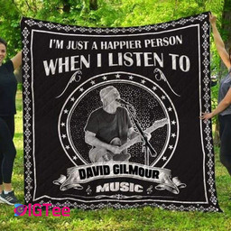 David Gilmour Music 3D Quilt Blanket Fleece Quilt Blanket