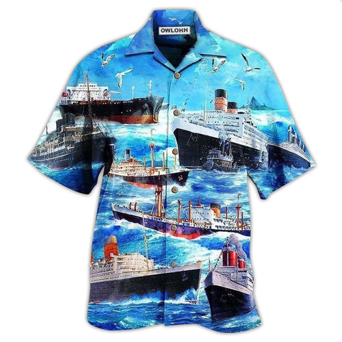 Ship Love Ocean And Sky - Hawaiian Shirt