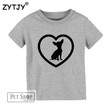 Chihuahua Heart Print Kids t-shirt Boy Girl
