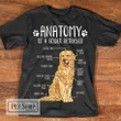 Funny Golden Retriever Anatomy Unique Dog Lovers Gift T-Shirt