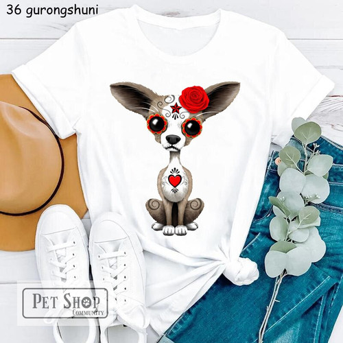 Hot Sale Funny Chihuahua T-shirt for Women